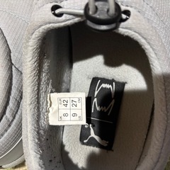 PUMA タフ パデッド プラス スリッパ グレー 27cmの画像