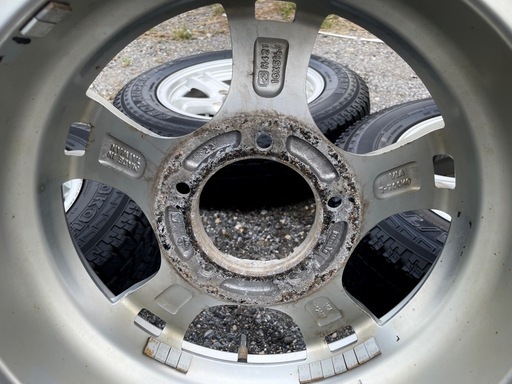 山あり 4本 ジムニー 16インチ ５穴 139.7 5.5J ＋22 Weds KEELER FORCE 175/80R16 ヨコハマ GEOLANDAR