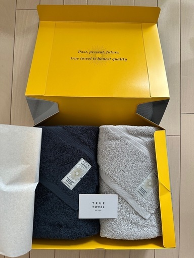 新品未使用　TRUE TOWEL バスタオル2枚　ギフトセット