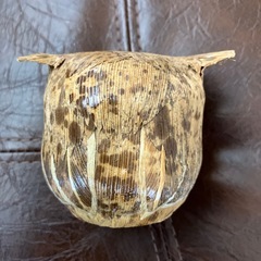 【縁起物】フクロウ 置物 竹皮細工の画像