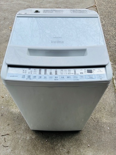 2021年製・分解洗浄済】日立 ビートウォッシュ 7kg BW-V70FE8 