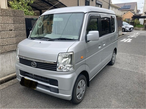 マツダスクラムPXターボ  AT  4WD 修復歴無 　2014年  検28.3  走行距離65,600km  両側スライドドア 禁煙