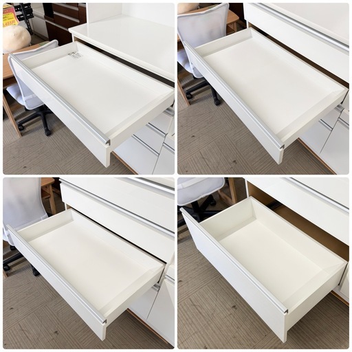 【超美品‼️】定価94,990円♪ ニトリ 120cm幅キッチンボード(レジューム120) 食器棚 収納家具 鏡面仕上げホワイト♪