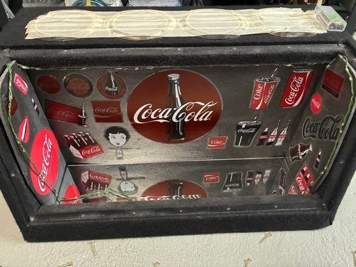 ウーファー加工ケース　飾り　コカコーラ