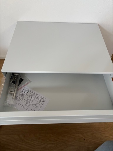 スライドテーブル 引き出し ホワイト 収納ラック キッチン 届いたらすぐ使える