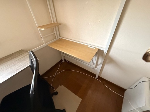 ロフトベッド　机と椅子付き　セットです