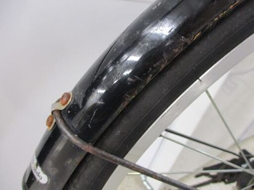 27インチ 自転車 シティサイクル【訳あり格安】変速なし ママチャリ ホワイト 札幌市北区屯田
