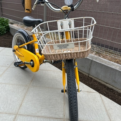 【格安】子供用自転車 16インチ 黄色 (イノベーションファクトリー)