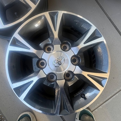 TOYOTA トヨタ　純正ホイール 15インチ 6穴 ブリヂストン ECOPIA 195/80R15 LT タイヤ ホイール 4本セット ハイエース等