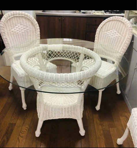 ラタン製ダイニングセット