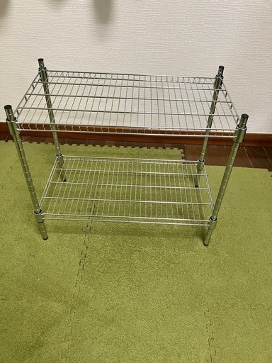 2段スチールラック (菜ッパ) 古島の収納家具《スチールラック》の中古 