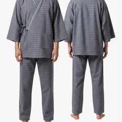 前開きパジャマ　黒の画像