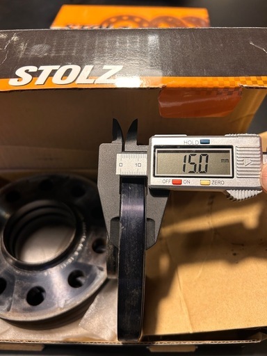 STOLZ鋳造ホイールスペーサー中古15mm 4枚