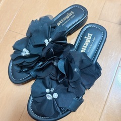 未使用 サンダル２個セット 厚底とフラットの画像