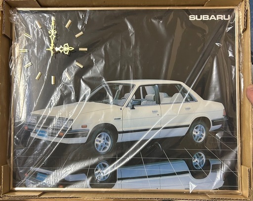 sold out 未使用SUBARU レオーネ当時物置き時計