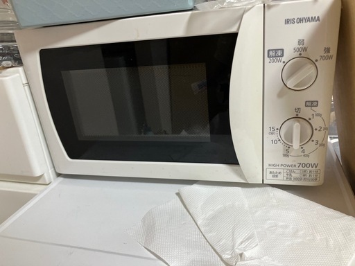 家電2点冷蔵庫、電子レンジ、洗濯機