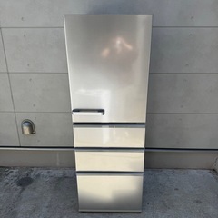 512⭐️2021年製美品★アクア　冷蔵庫　4ドア　大型　300L〜400L シルバーの画像