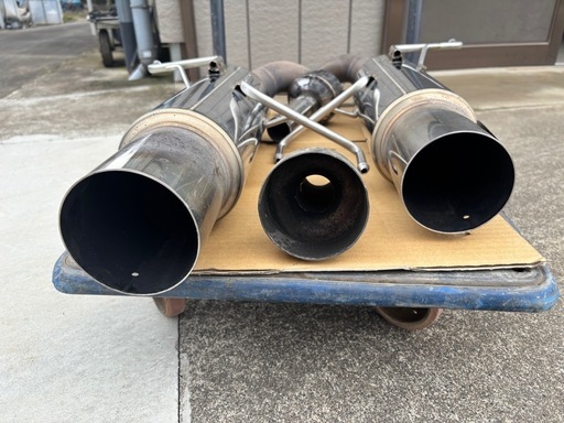 中古　柿本改 HYPER FULLMEGA N1+ Rev. リアピース レガシィBP5B 2.0GT spec B外し マフラー カキモト
