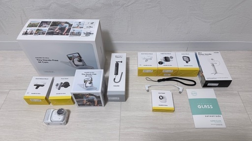insta360 go ultraのセット　白構築　ホワイト　ガジェット