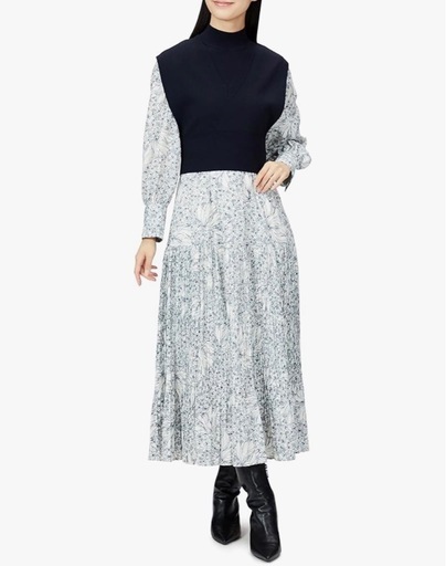 SNIDEL ニットベストレイヤードワンピ SWNO225044 レディース美品