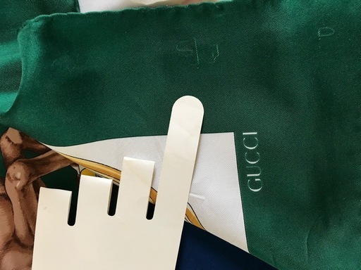 良品 GUCCI グッチ 大判 スカーフ