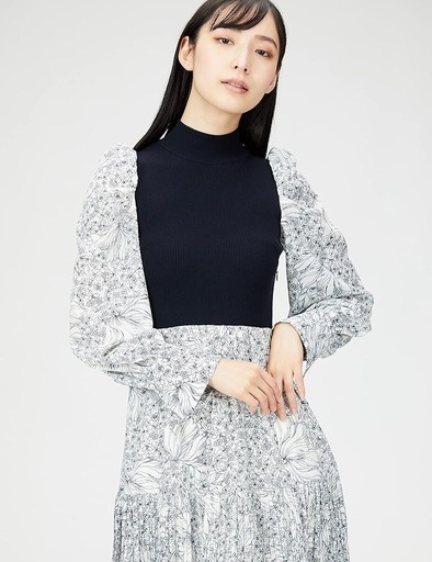 SNIDEL ニットベストレイヤードワンピ SWNO225044 レディース美品