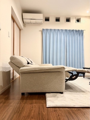 【美品】3人掛け電動ソファ　(ニトリ)