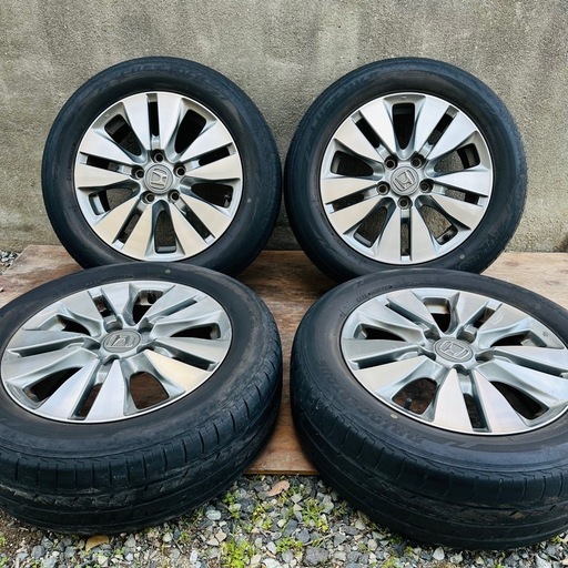 【福岡】 HONDA 純正 ステップワゴン タイヤホイール 205/60R16 16インチ 6J 5穴 PCD114 ＋50ハブ