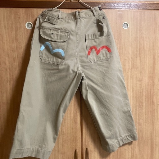 EVISU エヴィス カモメロゴ カーゴパンツ ベージュ