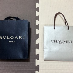 ショッパー　ルイヴィトン　　ティファニー　ブルガリの画像