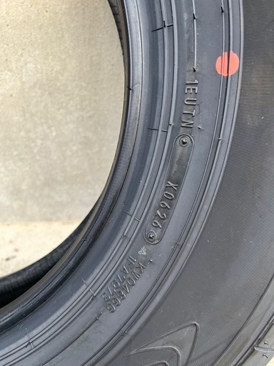 ジムニーシエラ サマータイヤ 新車外し DUNLOP 195/80R15 4本セット