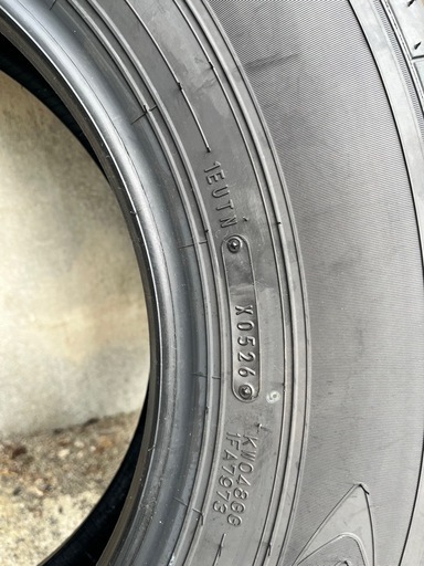 ジムニーシエラ サマータイヤ 新車外し   DUNLOP 195/80R15 4本セット ジムニーシエラ サマータイヤ 新車外し DUNLOP 195/80R15 4本セット
