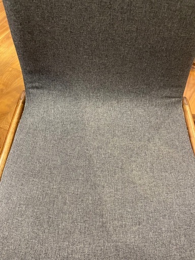ダイニングチェア　2個　グレー　ウォルナット