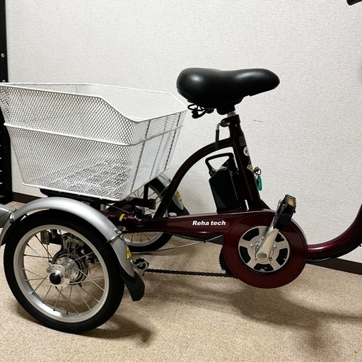 電動アシスト三輪自転車　フランスベッド　電動3輪自転車　美車