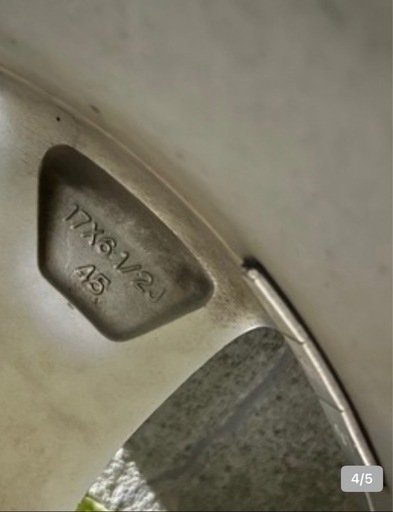 トヨタ　中古　タイヤホイール　　205/50/17 114.3/6.5/+46/5穴　グッドイヤー　15,000