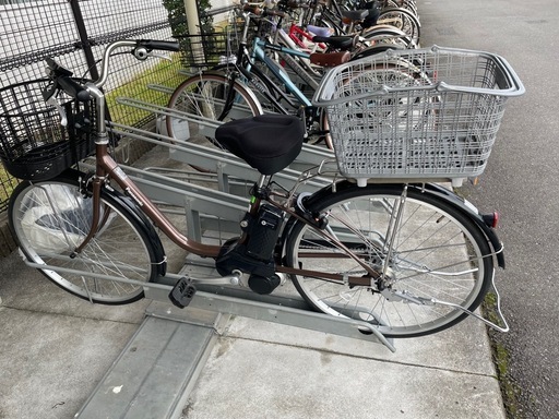 【お話中 】　Panasonic　電動自転車　アシスト　自転車カバー、サドルカバー、脱着可能買い物カゴセット （会員の方のみ）