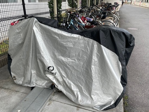 【お話中 】　Panasonic　電動自転車　アシスト　自転車カバー、サドルカバー、脱着可能買い物カゴセット （会員の方のみ）