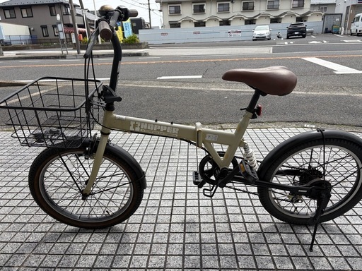 折りたたみ自転車】20インチ 外装6段変速 チェーン新品❗️前カゴ