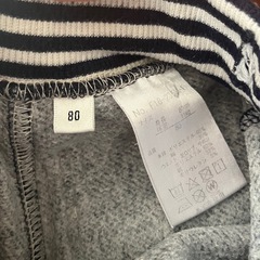 80サイズ　裏起毛ズボンの画像