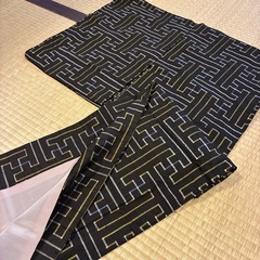美品！　アンティーク　大島紬　秋名バラ　バチ襟の画像