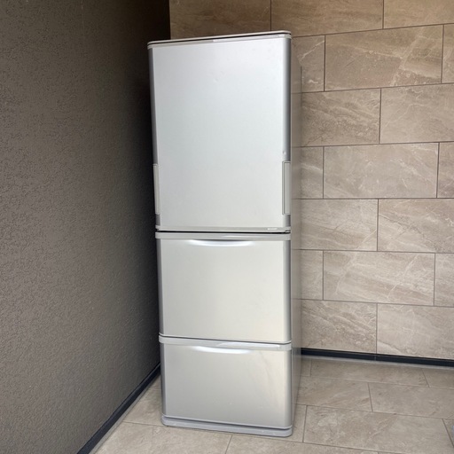 激安‼️SHARP 冷蔵庫 大型 350L 2020年製 両開き3ドア (QR) 布袋の 