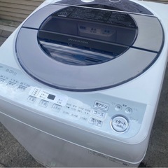 A871♦️【2020年製】SHARP ES-GV8D-S 8kg洗濯機 60日保証の画像