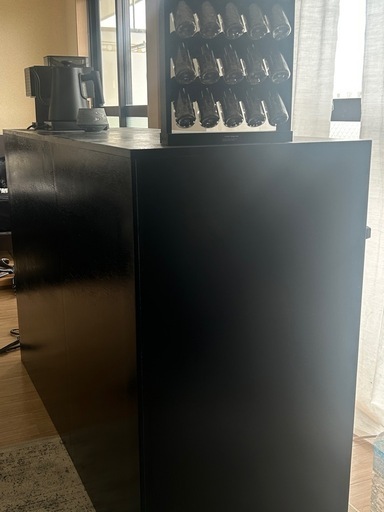 カウンター　レジ台　キチンカウンター　ブラック