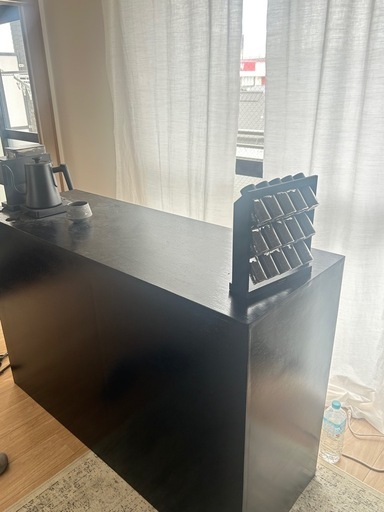 カウンター　レジ台　キチンカウンター　ブラック