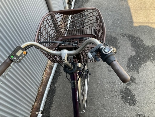793  パナソニック新機種電動アシスト自転車viviDX26インチパープルボディー