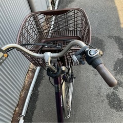 793  パナソニック新機種電動アシスト自転車viviDX26インチパープルボディーの画像