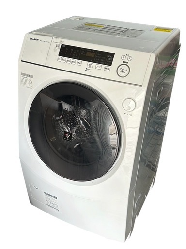 美品‼️・SHARP シャープ ドラム式洗濯乾燥機 ES-H10G-WL 10kg  2022年製 左開き