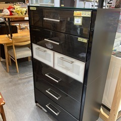 ★ジモティ割あり★ ニトリ 整理タンス ナチュラル H139×D43×W80 クリーニング済み TJ10704 ジモティー見た！で5％OFF！【ハイチェスト】整理タンス