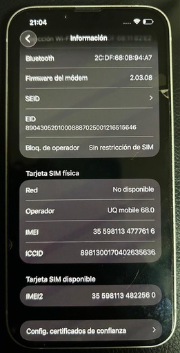携帯電話/スマホ IPHONE16e 128-W