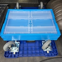 コーナン 台車300 静音タイプ 収納ボックスセット 台車 ボックス付きの画像